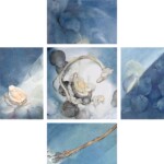 Blaue Räume, Collage
